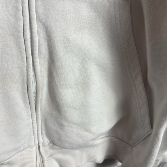 Adidas Men’s White Full zip up Jumper size L/Large - Picture 4 of 16